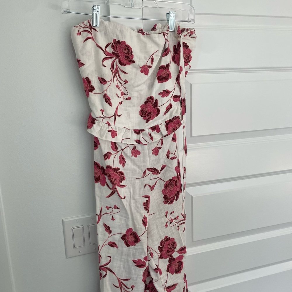 MISA los angeles jumpsuit with tie straps
